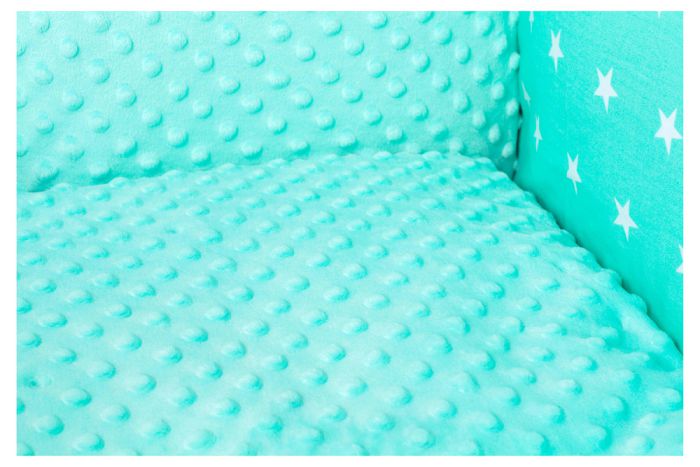 Дитяча постільна білизна Babyroom Bortiki lux-09 плюш бірюзовий