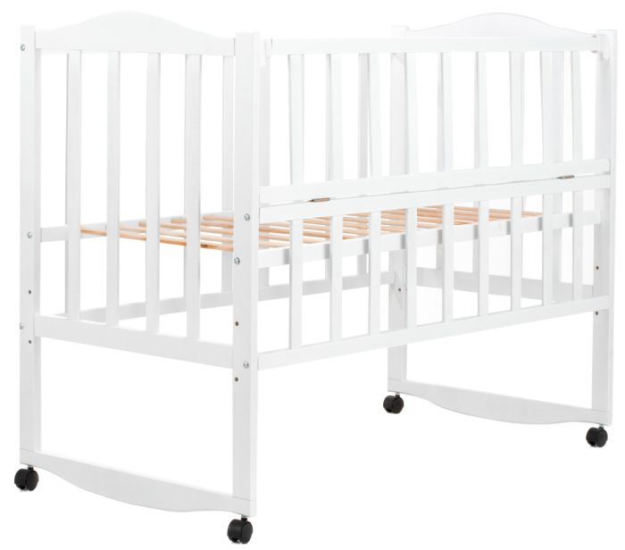 Кровать Babyroom Зайчонок ZL101 откидной бок  белая