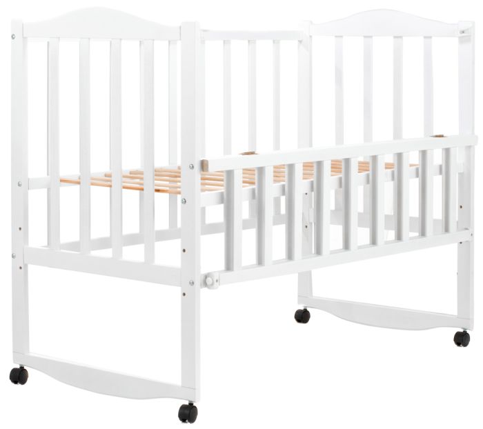 Кровать Babyroom Зайчонок ZL101 откидной бок  белая