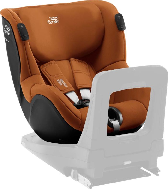 Автокресло BRITAX-ROMER DUALFIX iSENSE Golden Cognac с платформой FLEX BASE