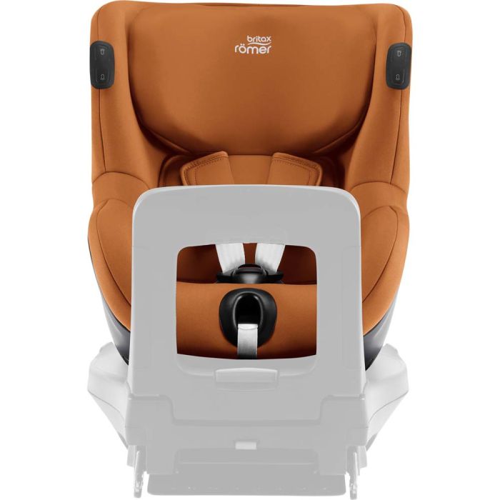 Автокресло BRITAX-ROMER DUALFIX iSENSE Golden Cognac с платформой FLEX BASE