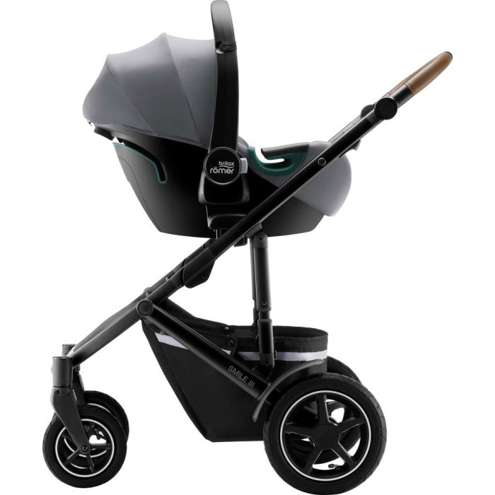 Автокресло BRITAX-ROMER BABY-SAFE3 i-SIZE Frost Grey с платформой FLEX BASE