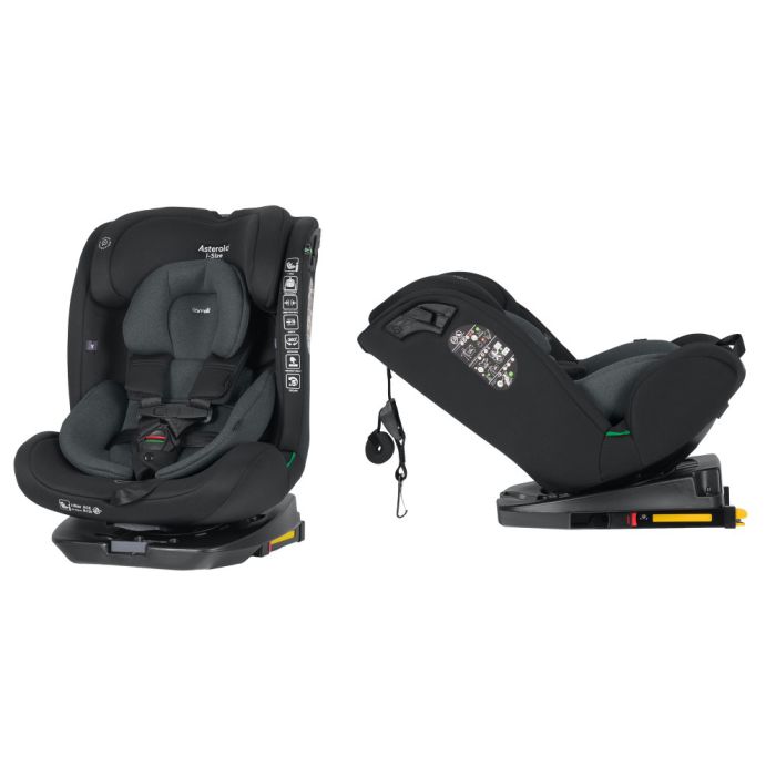Автокресло CARRELLO Asteroid i-Size CRL-17001 Magnet Gray 40-150см ISOFIX с поворотом