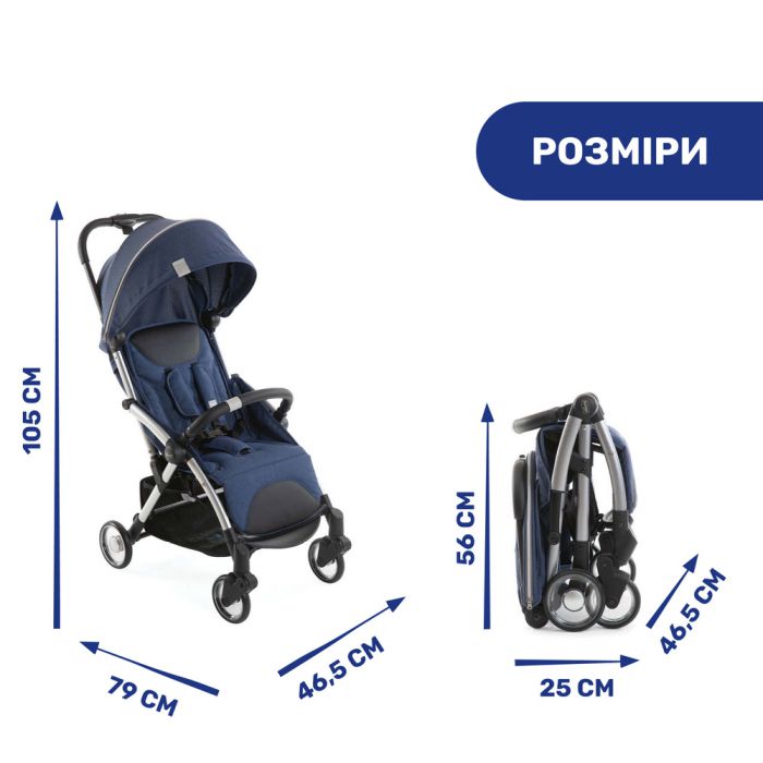 Прогулочная коляска Chicco Goody Plus Indigo