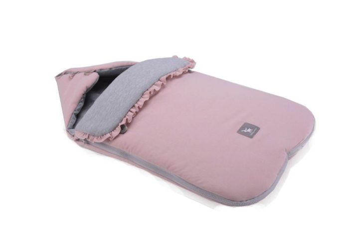 Универсальный конверт в коляску и автокресло Cottonmoose Pooh 330/113/49 розовая пудра с серым меланж