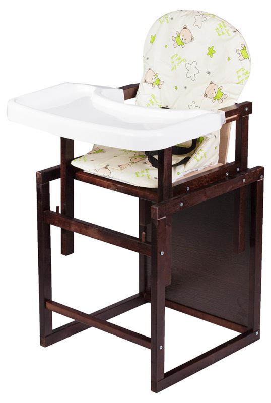 Стульчик- трансформер Babyroom Пони-220 тонированный пластиковая столешница  желтый (мишки, звезды)