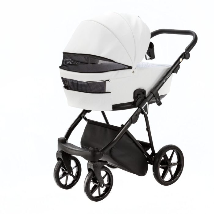 Коляска 2 в 1 Adamex Belissa ECO кожа 100% SA-4 темно-серый