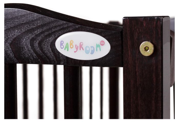Ліжко Babyroom Веселка маятник, ящик, відкидний бік DVMYO-3 бук венге