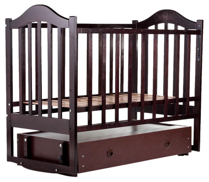Кровать Babyroom Дина D303 маятник, ящик  венге