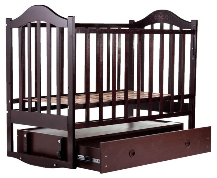 Кровать Babyroom Дина D303 маятник, ящик  венге
