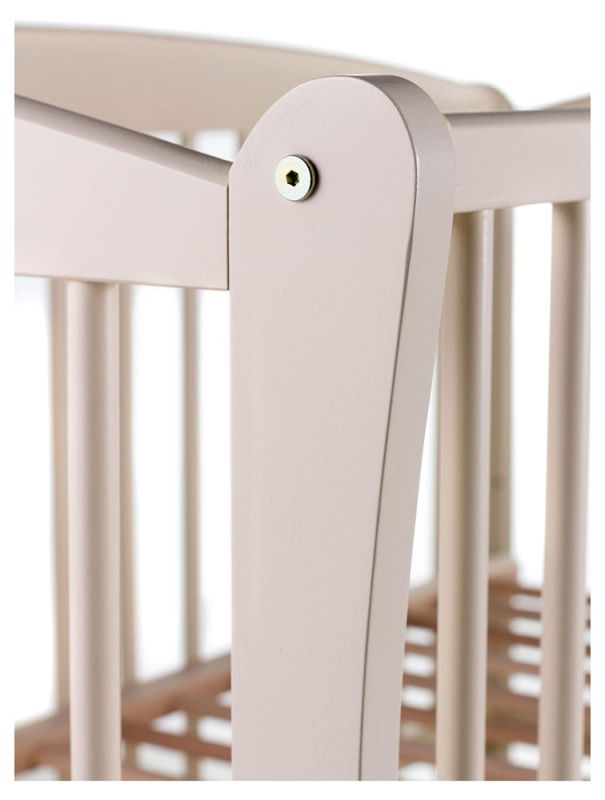 Кровать Babyroom Елит маятник, ящик, откидной бок DEMYO-5  бук слоновая кость