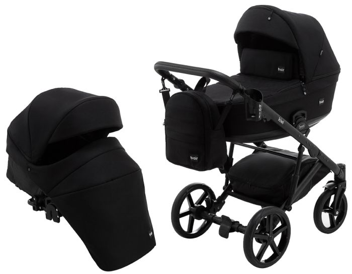 Коляска 2 в 1 Bair Kiwi Soft BKS-452 черный