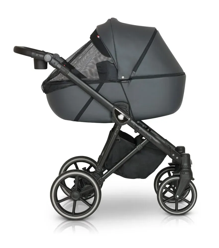 Коляска 2 в 1 Verdi Makan Black 02 Grey