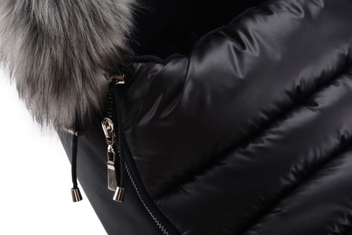 Зимний конверт Cottonmoose Alaska Premium 729/65/107/142 gray (черный-серый)