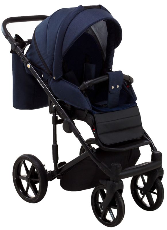 Коляска 2 в 1 Adamex Porto Light Tip TK-12 темно-синій