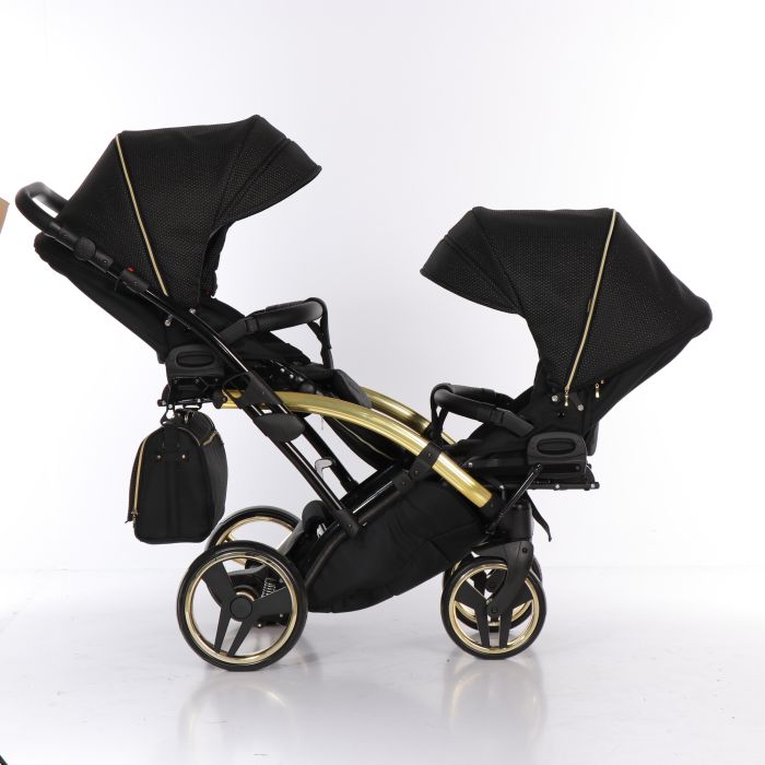 Коляска для двійні Junama Mirror Satin Duo Slim 02