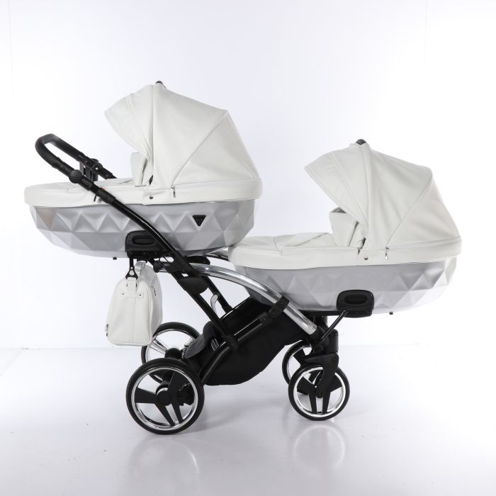 Коляска для двойни Junama Mirror Satin Duo Slim 04