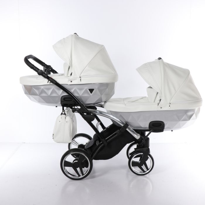 Коляска для двойни Junama Mirror Satin Duo Slim 04
