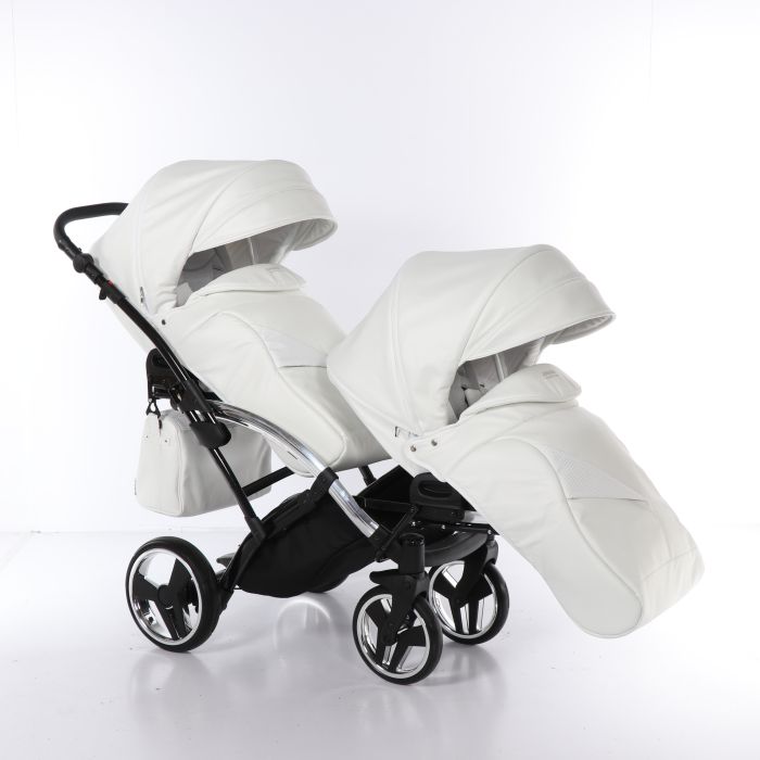 Коляска для двойни Junama Mirror Satin Duo Slim 04
