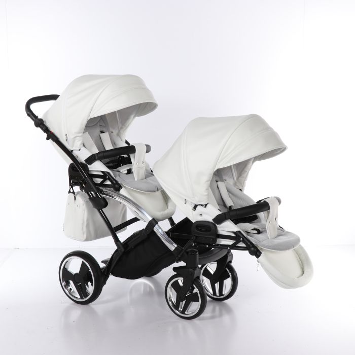 Коляска для двойни Junama Mirror Satin Duo Slim 04