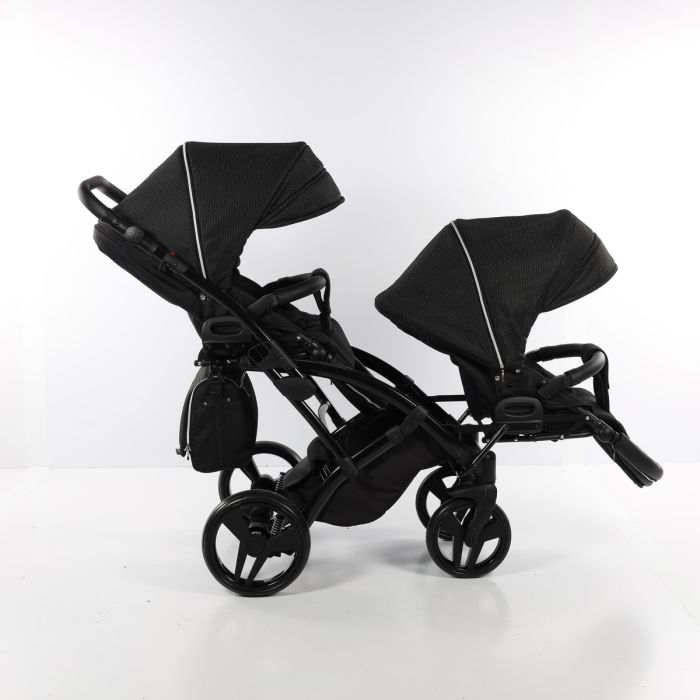 Коляска для двойни Junama Mirror Satin Duo Slim 01