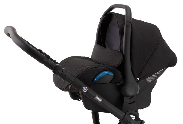 Автокресло Adamex Kite BR610 черный (малиновый люрекс)