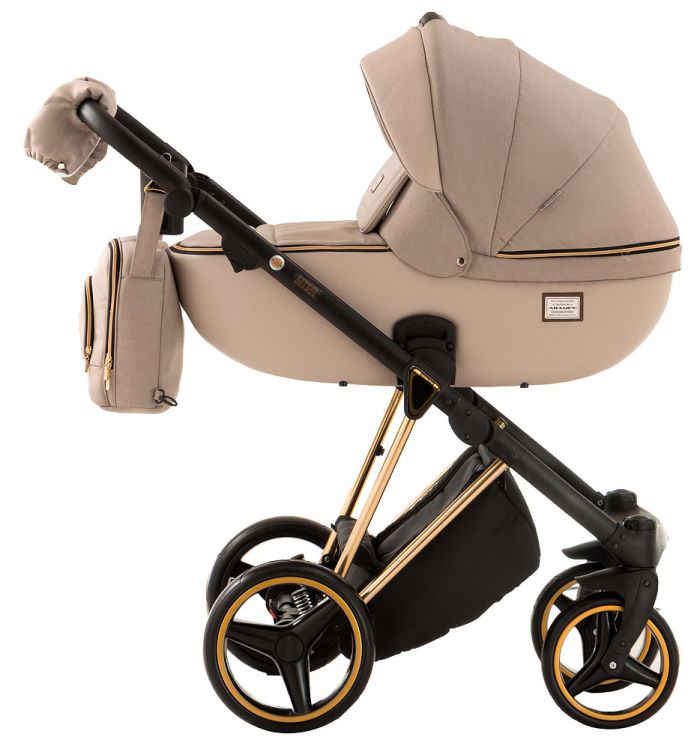 Коляска 2 в 1 Adamex Mimi Polar (Gold) Y847 капучіно - капучіно шкіра (видавлена точка)