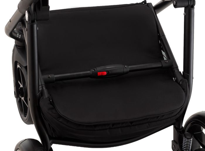 Коляска 2 в 1 Adamex Hybryd Plus BR281 черный кожа (мрамор) - серый