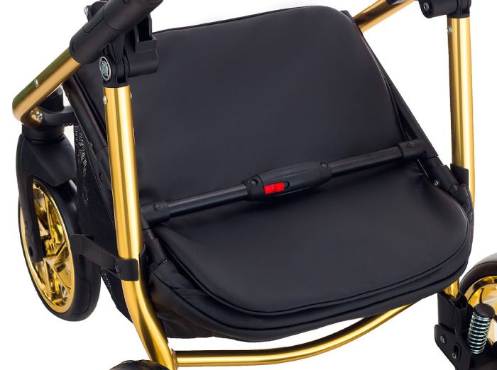 Коляска 2 в 1 Adamex Hybryd Plus Polar (Gold) Кожа 100% Y216А зеленый перламутр