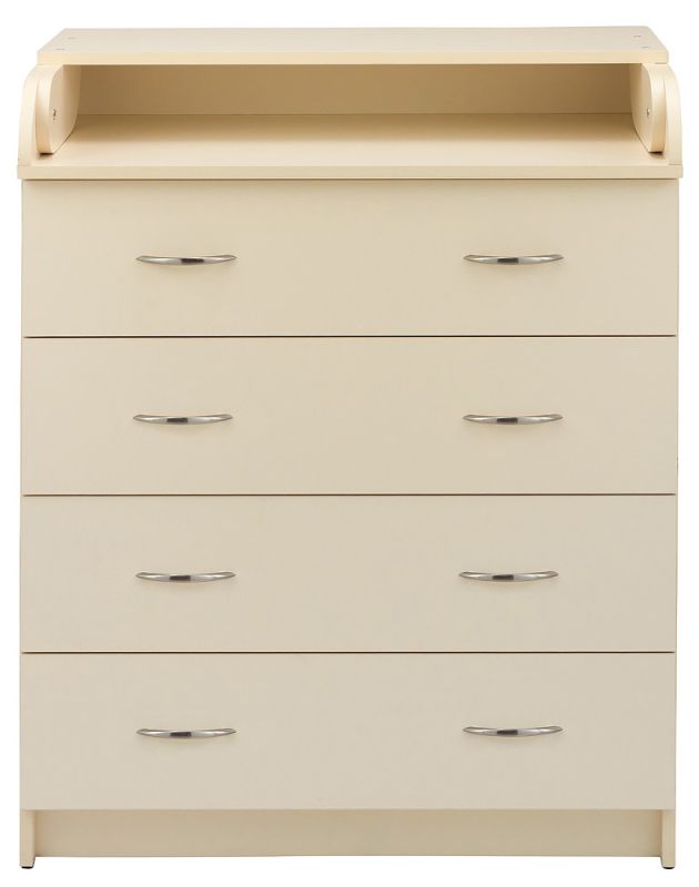 Пеленальный комод Babyroom Комод 4 тел.Big 102x80x50  ваниль