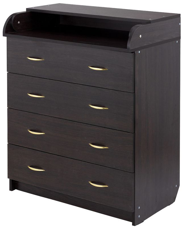 Пеленальный комод Babyroom Комод 4 тел.Big 102x80x50  венге