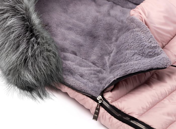Зимовий конверт Bair Polar premium рожевий (пудра) – золота шкіра.