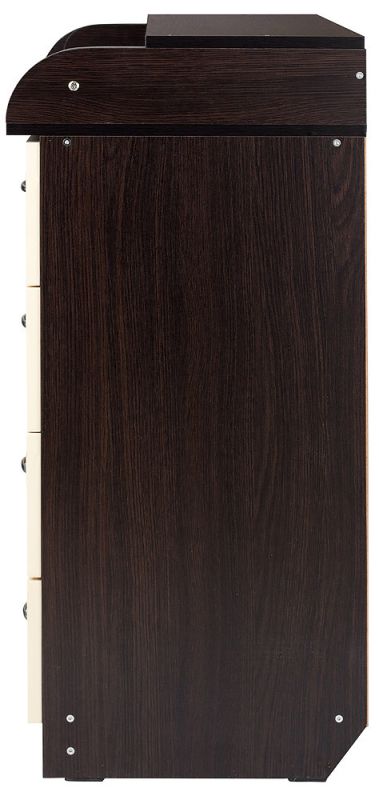 Пеленальный комод Babyroom Комод 4 тел.Big 102x80x50  венге-ваниль