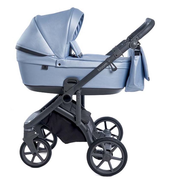 Коляска 2 в 1 Roan Bloom Eco Blue Pearl, голубой