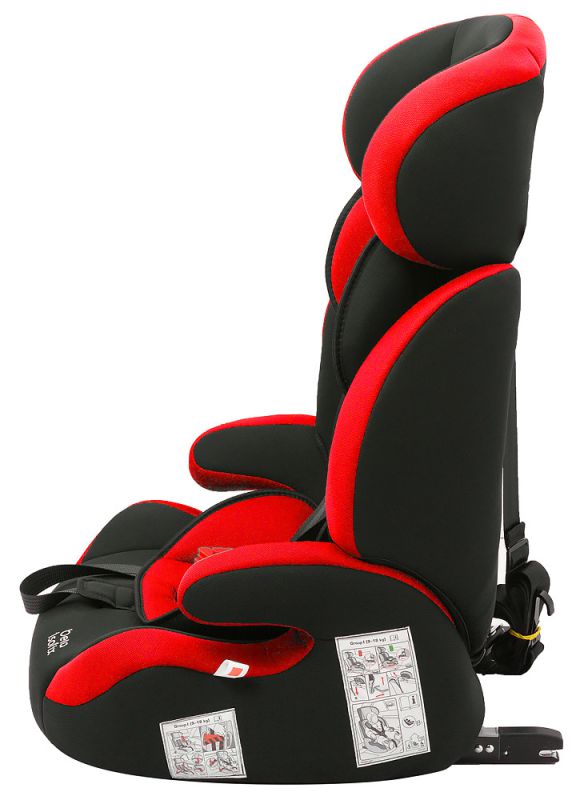 Автокрісло Bair Beta Iso-fix 1/2/3 (9-36 кг) DBI2426 чорний - червоний