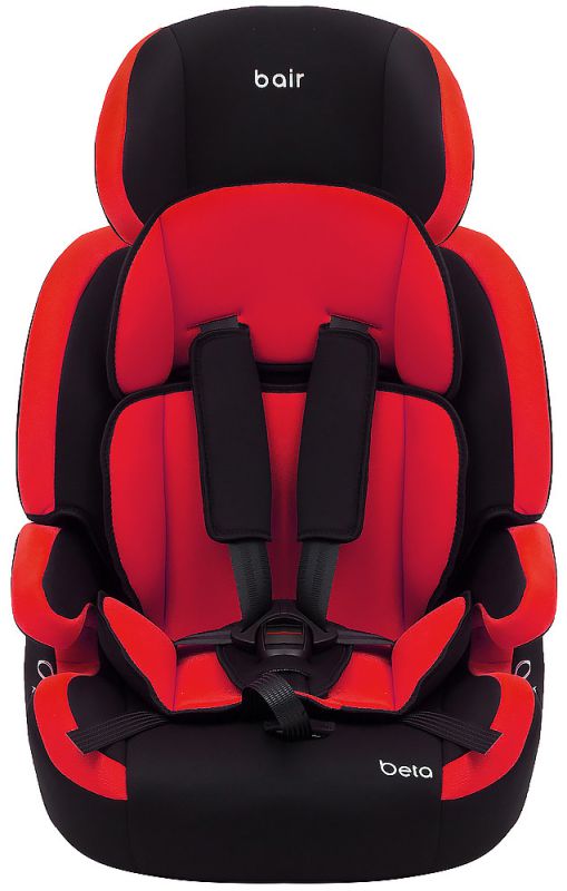 Автокресло Bair Beta 1/2/3 (9-36 кг) DB2426 черный - красный