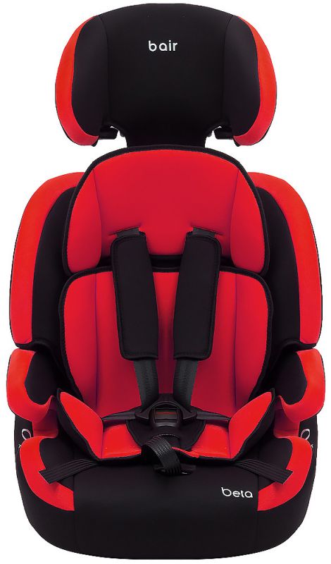 Автокресло Bair Beta 1/2/3 (9-36 кг) DB2426 черный - красный