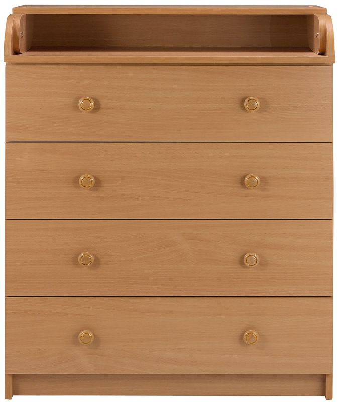 Пеленальный комод Babyroom Комод 4 тел.Big 102x80x50  бук