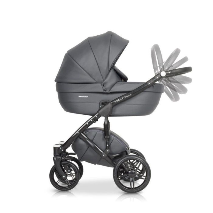 Коляска 2 в 1 Riko Naturo Ecco 04 Antracite