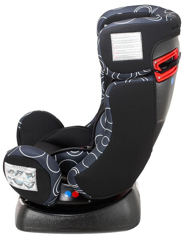 Автокрісло Bair Sigma 0+/1/2 (0-25 кг) DS1424 чорний - темно-синій (круги)