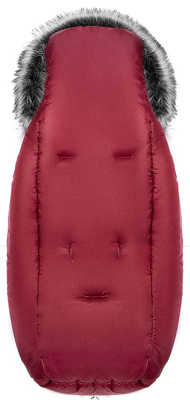 Зимний конверт Bair Polar premium  бордо - серая кожа