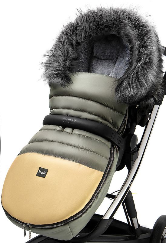 Зимовий конверт Bair Polar premium оливка - золота шкіра