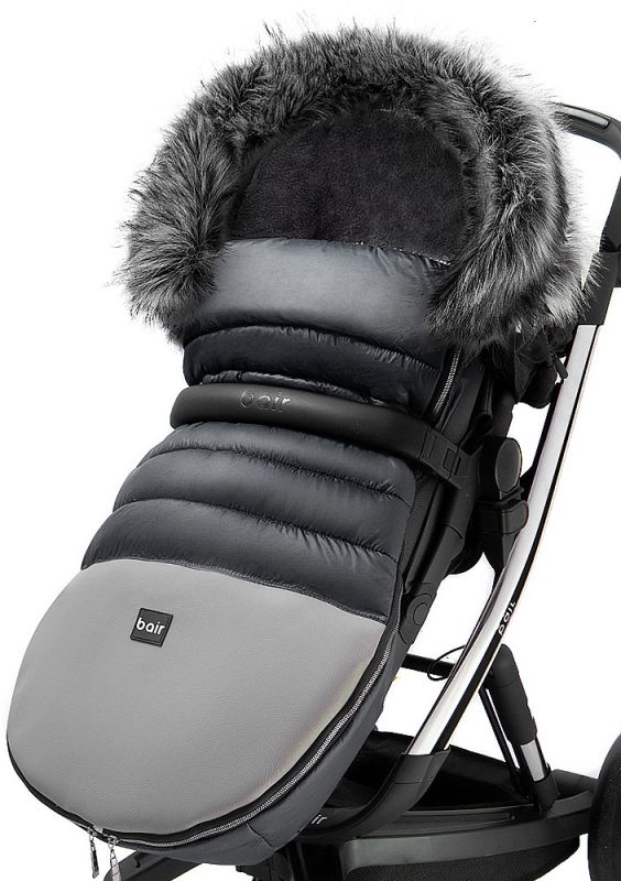 Зимний конверт Bair Polar premium  графит - серая кожа