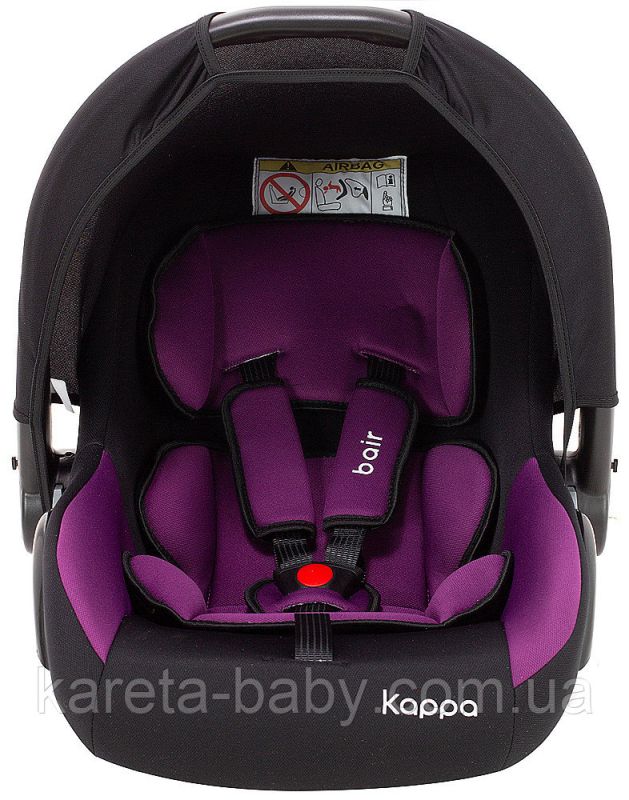 Автокресло Bair Kappa 0+ (0-13 кг) DK 1824 черный - фиолетовый