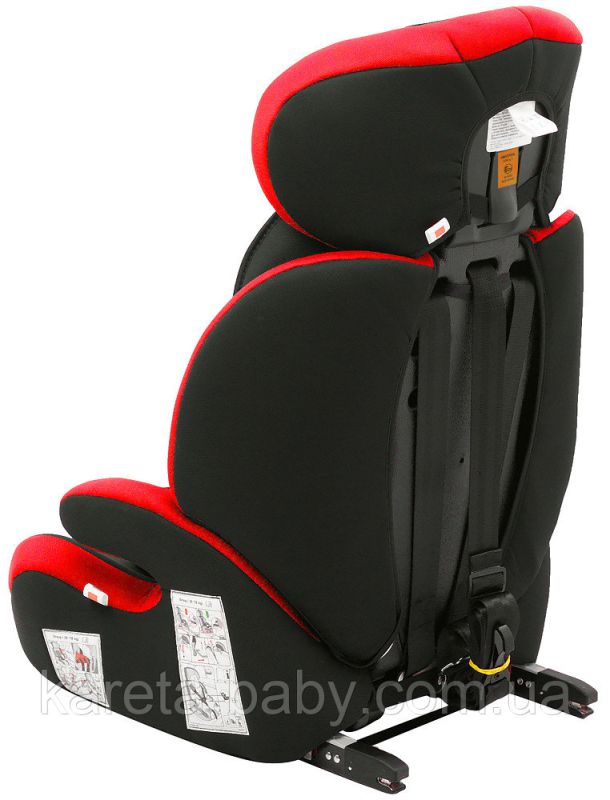 Автокрісло Bair Beta Iso-fix 1/2/3 (9-36 кг) DBI2426 чорний - червоний