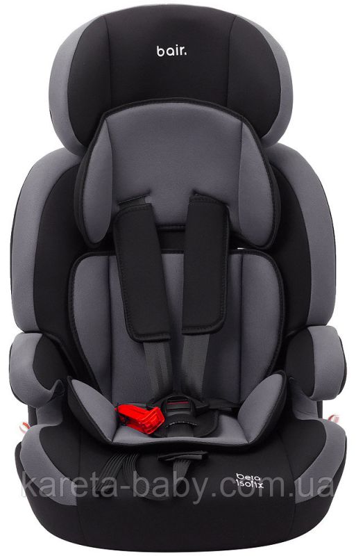 Автокрісло Bair Beta Iso-fix 1/2/3 (9-36 кг) DBI2423 чорний - сірий