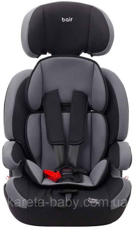 Автокрісло Bair Beta Iso-fix 1/2/3 (9-36 кг) DBI2423 чорний - сірий