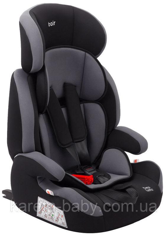 Автокрісло Bair Beta Iso-fix 1/2/3 (9-36 кг) DBI2423 чорний - сірий