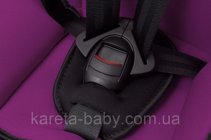 Автокресло Bair Alpha 1/2/3 (9-36 кг) DA2418 черный - фиолетовый