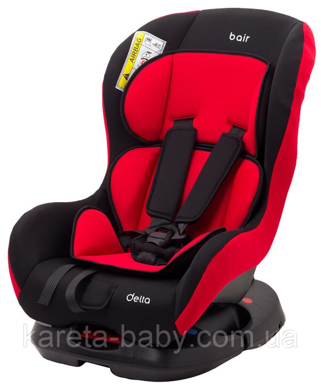 Автокрісло Bair Delta 0/1 (0-18 кг) DD2426 чорний - червоний